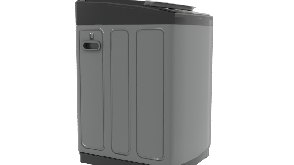 Stylish Top-Load Washing Machine 3D - Professional 3D Model Render 9