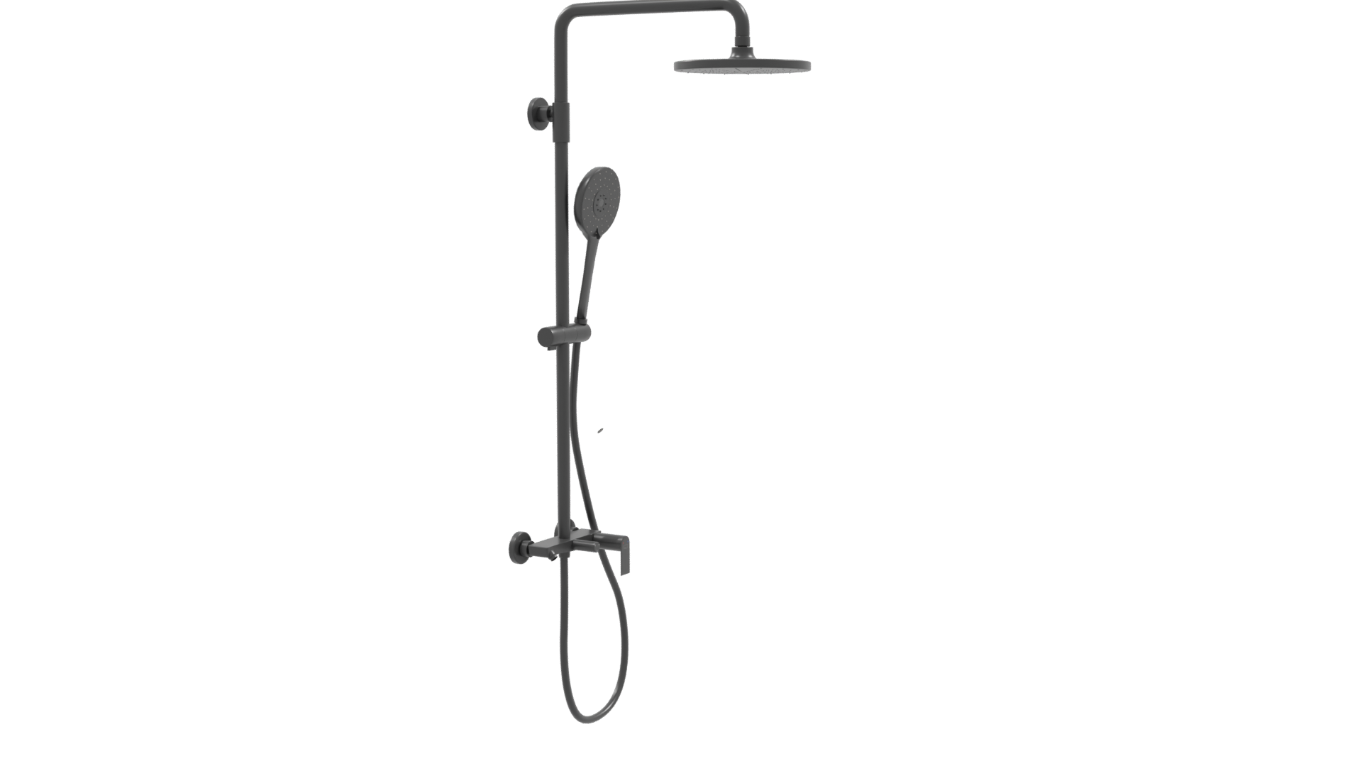 Sleek Modern Shower System 3D - Professional 3D Model Render 21