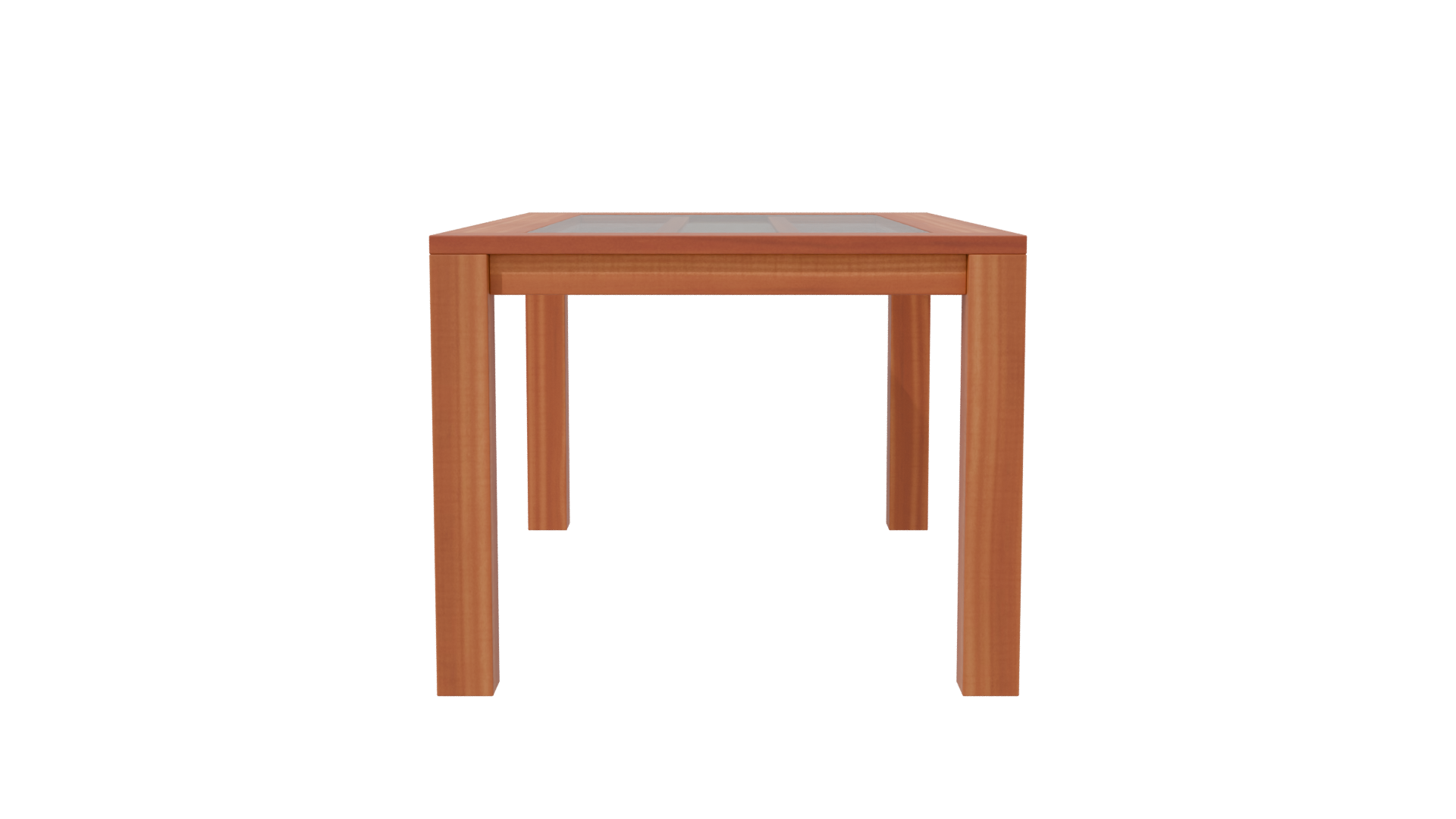 Stylish Wooden Dining Table 3D Model - Professional 3D Model Render 2