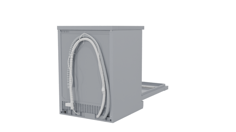 Modern Household Dishwasher Model - Professional 3D Model Render 6