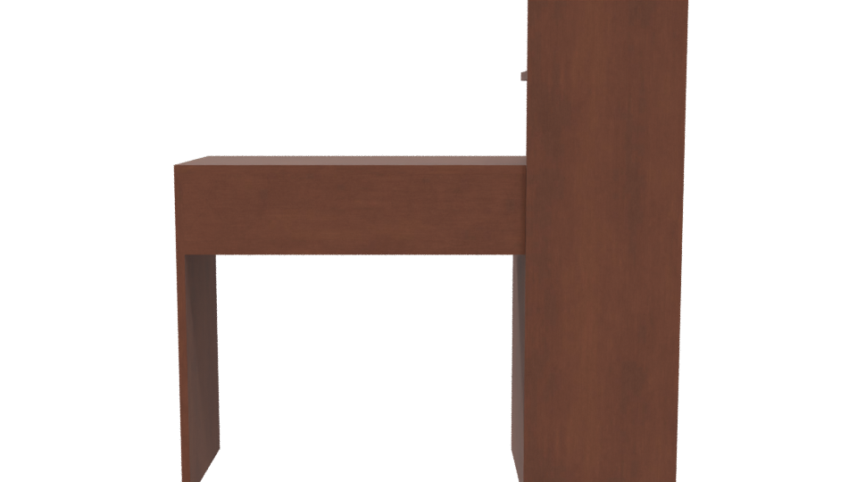 Stylish Wooden Desk Model 3D - Professional 3D Model Render 5