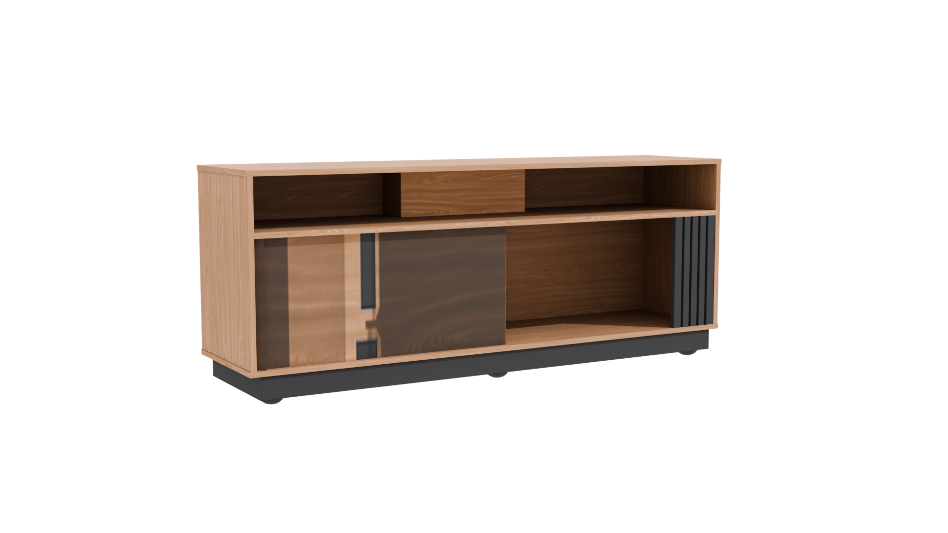 Modern Wooden TV Stand 3D - Professional 3D Model Render 10