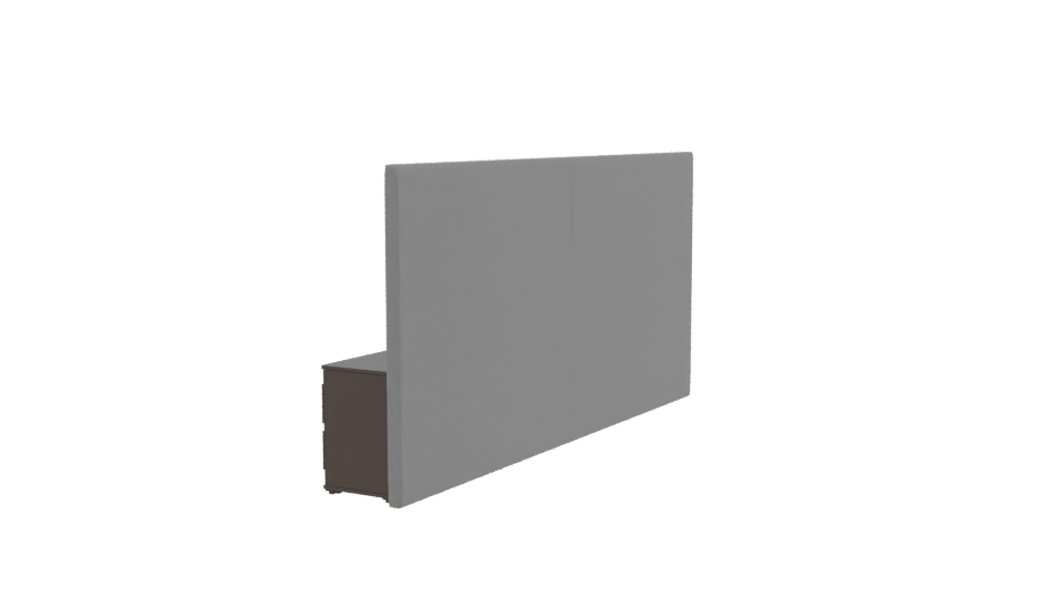 Elegant Bed Headboard Set 3D - Professional 3D Model Render 3