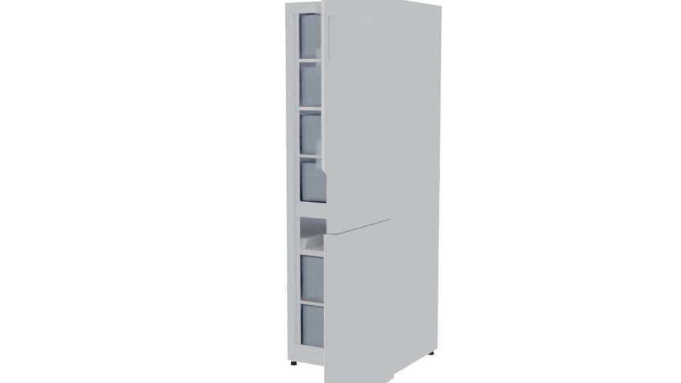 Modern Refrigerator 3D Model - Professional 3D Model Render 12