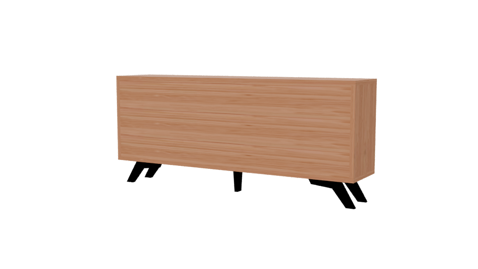 Stylish Wooden Storage Cabinet 3D - Professional 3D Model Render 6