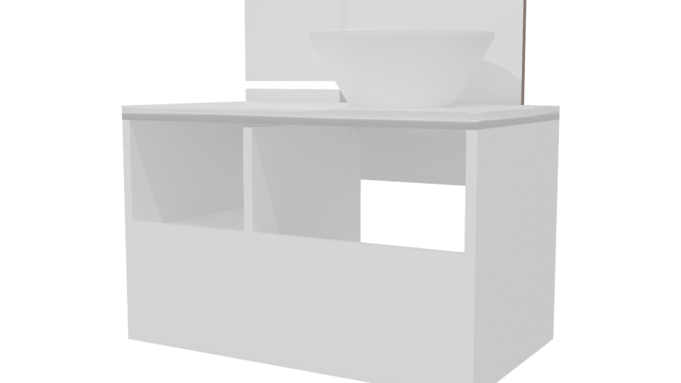 Modern Bathroom Vanity 3D Model - Professional 3D Model Render 6