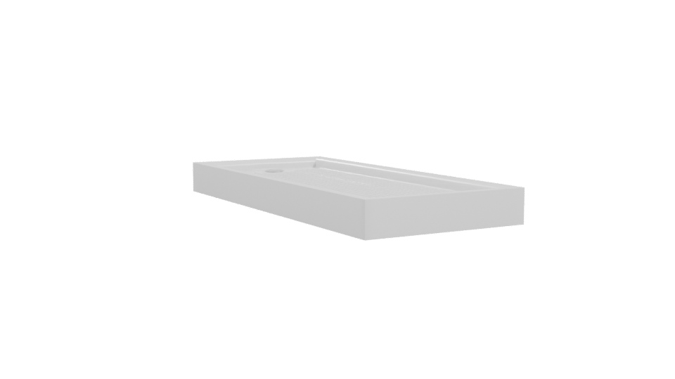 Minimalist Rectangular Shower Tray 3D Model - Professional 3D Model Render 10