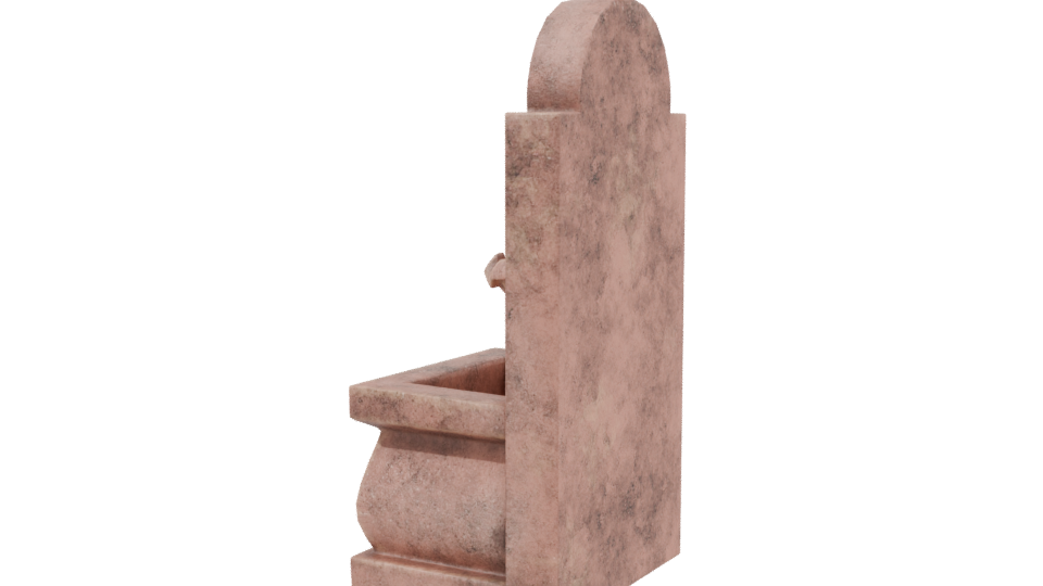 Ornate Water Fountain 3D Model - Professional 3D Model Render 3