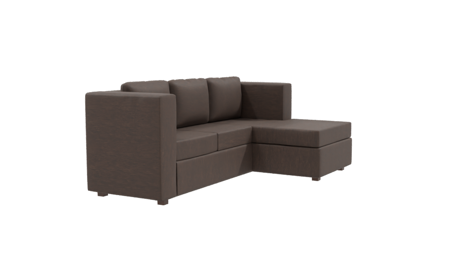 Cozy Fabric Sofa 3D Model - Professional 3D Model Render 9