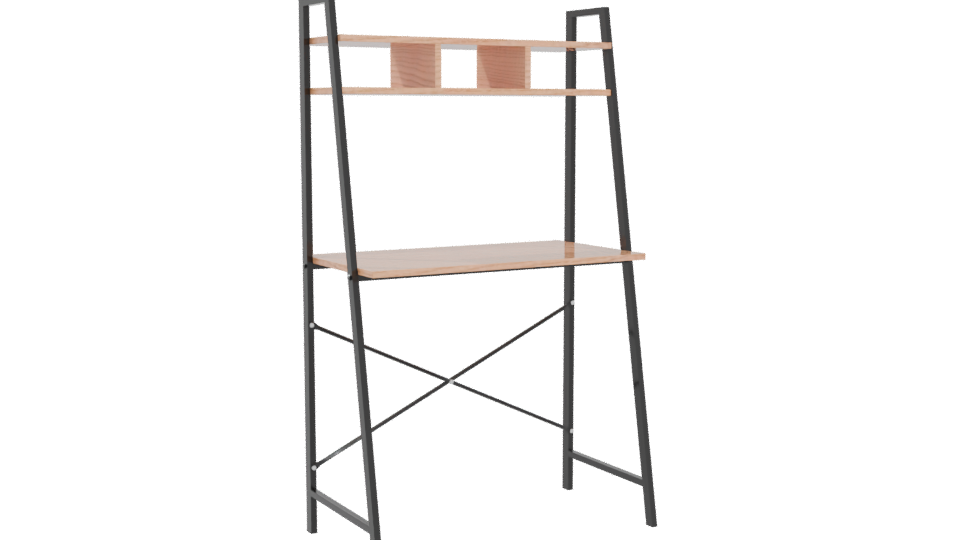 Industrial Bookshelf 3D Model - Professional 3D Model Render 4