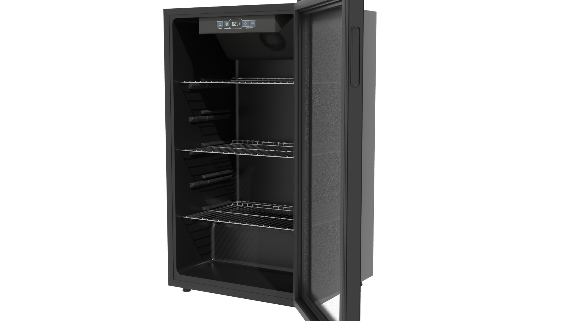 Modern Glass Door Refrigerator 3D - Professional 3D Model Render 12