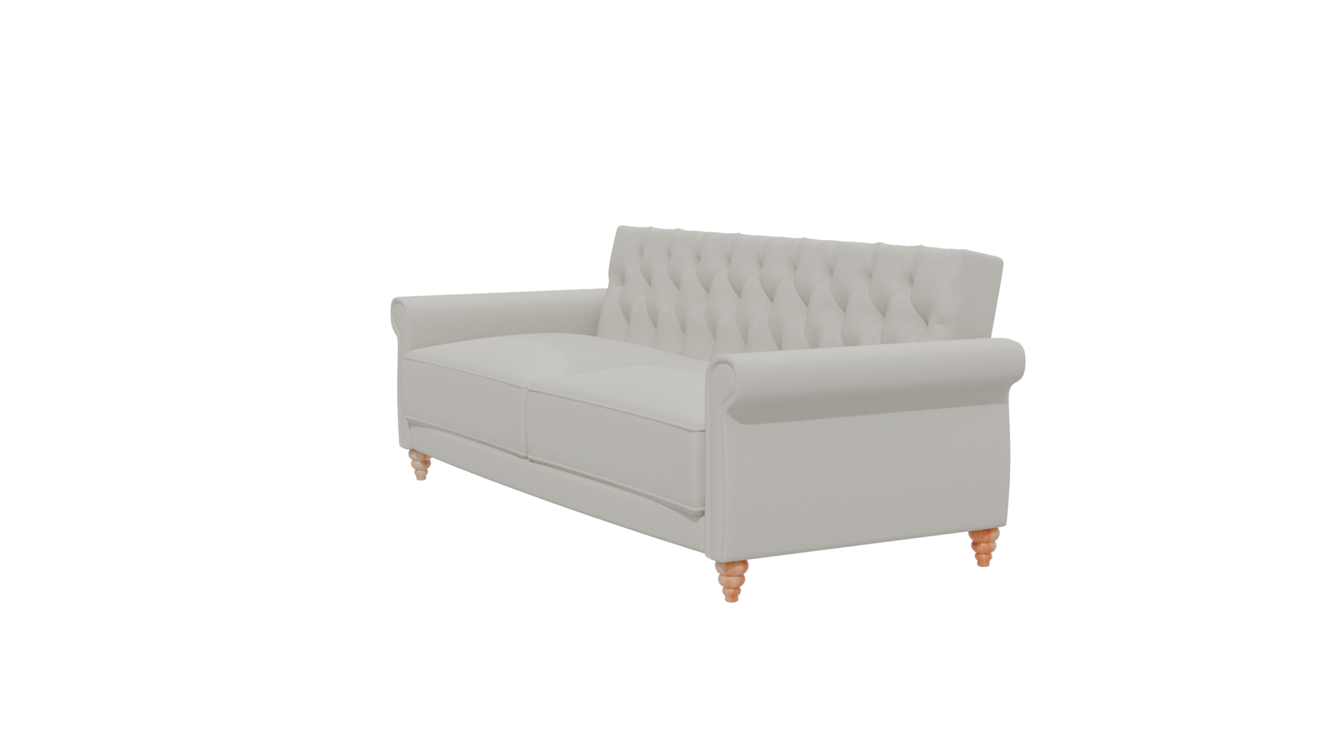 Elegant Modern Tufted Sofa 3D Model - Professional 3D Model Render 13