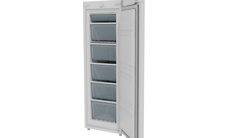 Modern Household Refrigerator 3D - Professional 3D Model Render 12