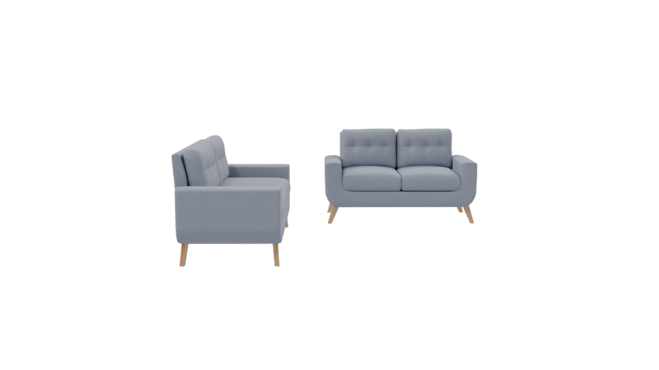 Stylish Modern Sofa Set 3D - Professional 3D Model Render 8