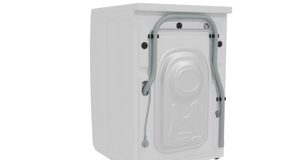 Eco Bubble Washing Machine 3D Model - Professional 3D Model Render 4