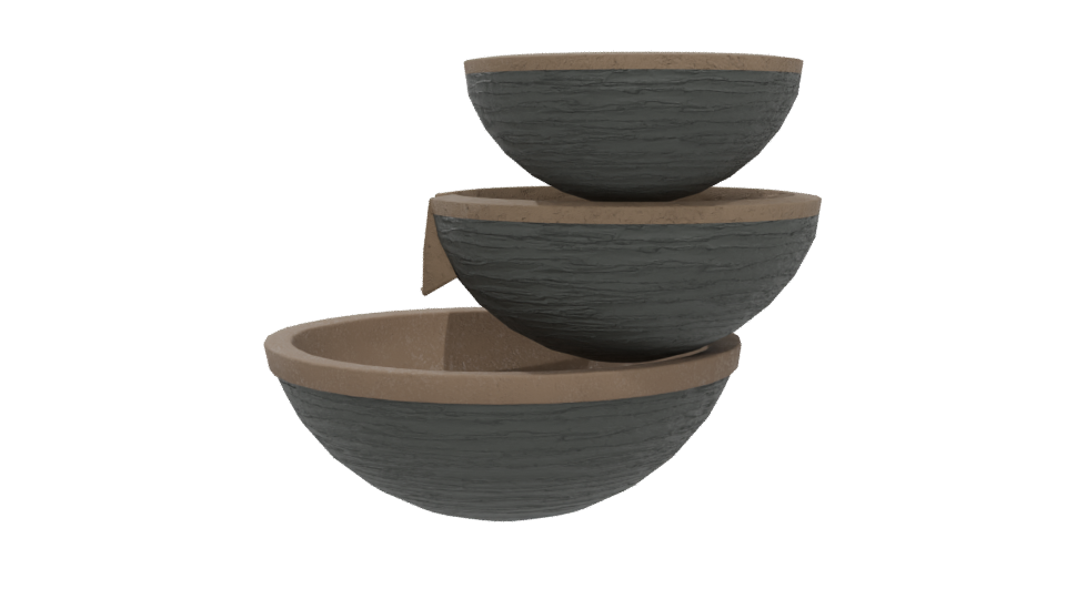 Stylish Tiered Fountain Model - Professional 3D Model Render 5