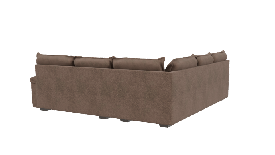 Stylish Sectional Sofa Model 3D - Professional 3D Model Render 3