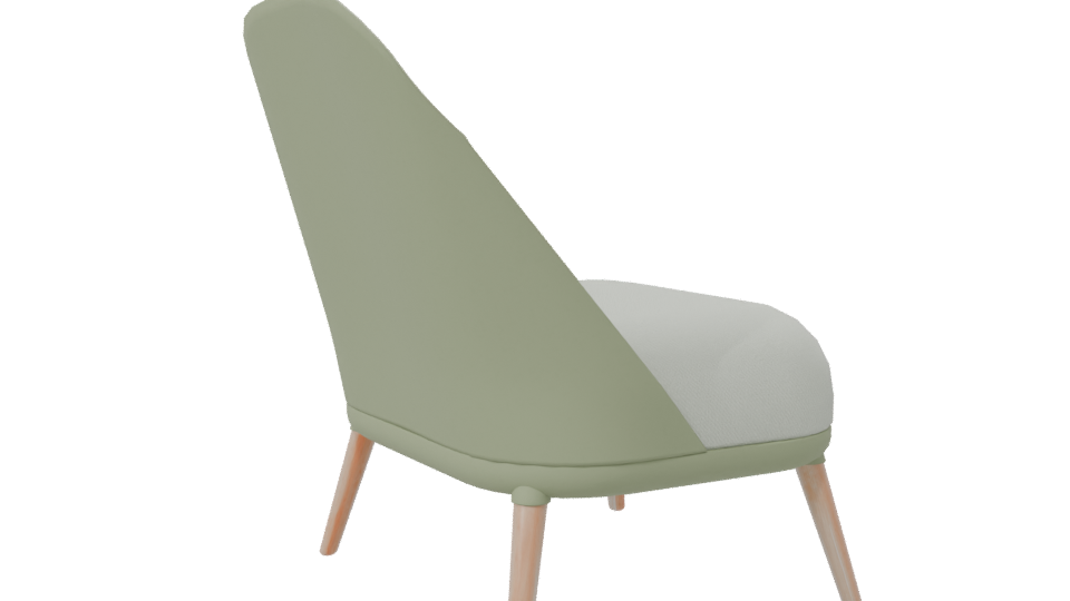 Stylish Modern Lounge Chair 3D - Professional 3D Model Render 7