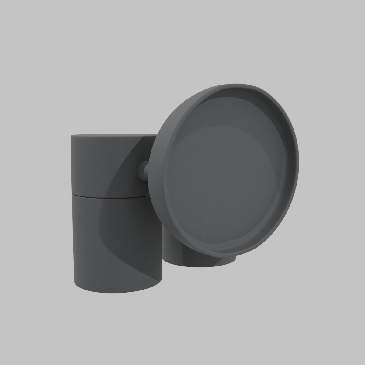 Apliqué de muro LED 4 W negro mate