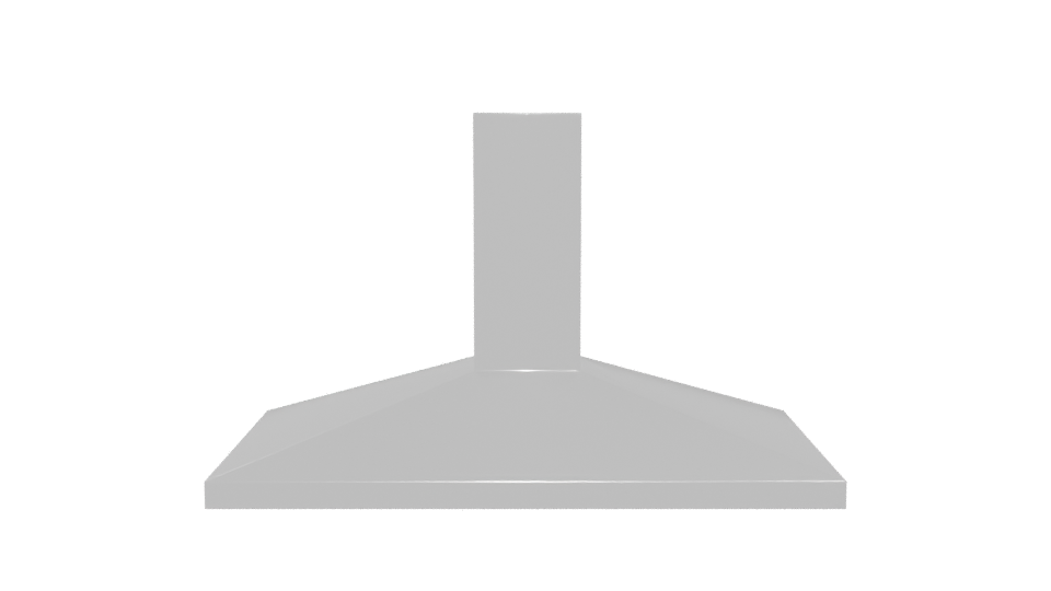 Sleek Kitchen Range Hood Model - Professional 3D Model Render 5