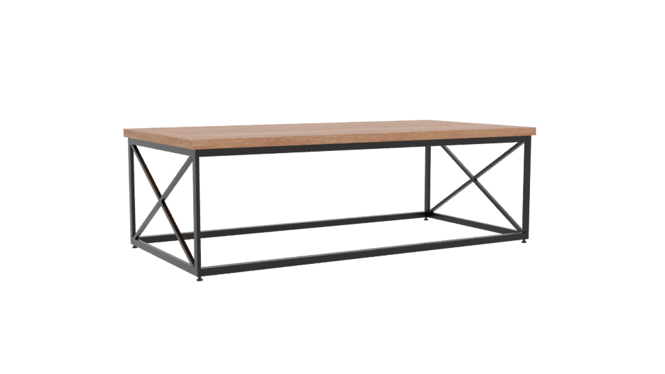 Stylish Wooden Dining Table 3D - Professional 3D Model Render 13
