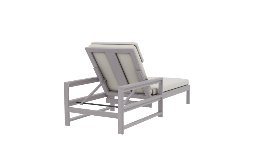 Stylish Outdoor Lounge Chair 3D - Professional 3D Model Render 9