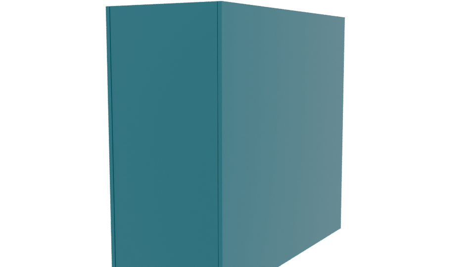 Minimalist Glass Display Cabinet 3D - Professional 3D Model Render 3