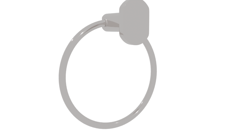 Stylish Bathroom Towel Ring 3D - Professional 3D Model Render 4