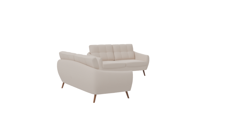 Elegant Modern Sofa Set 3D Model - Professional 3D Model Render 7