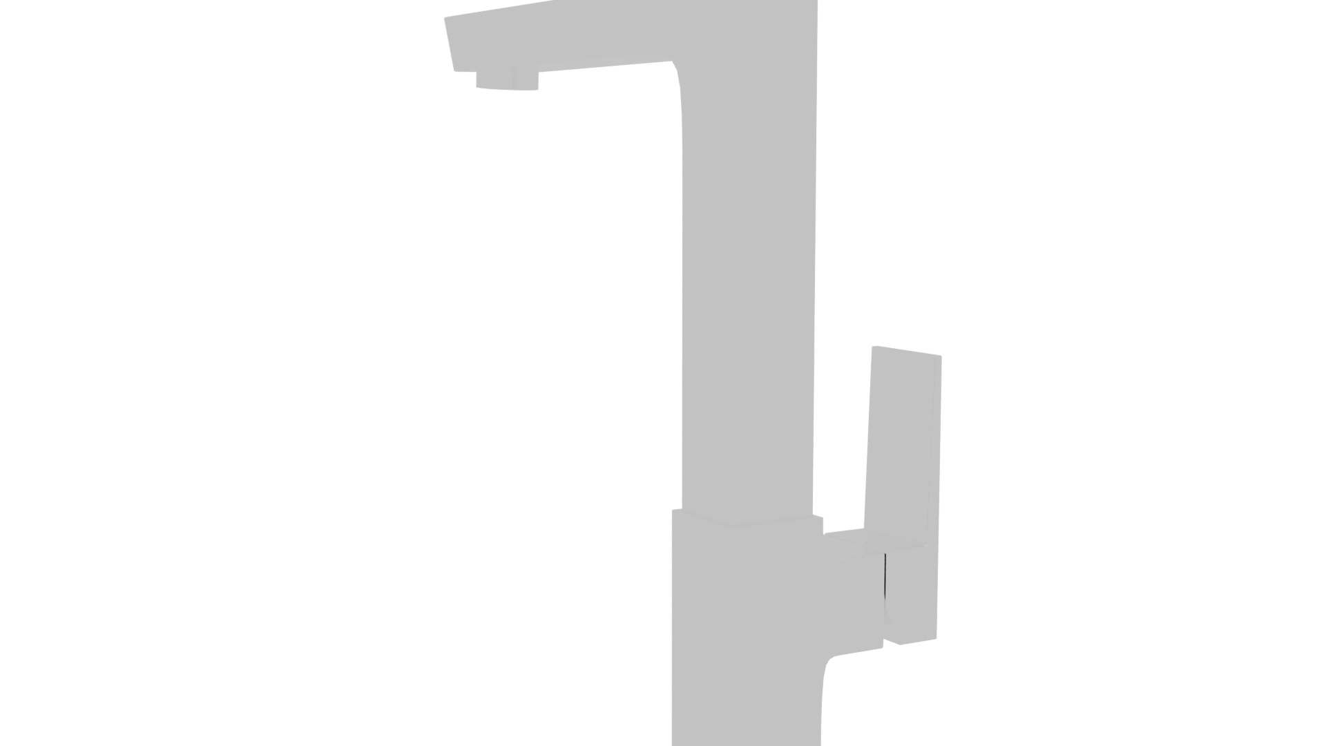 Sleek Modern Kitchen Faucet 3D - Professional 3D Model Render 7