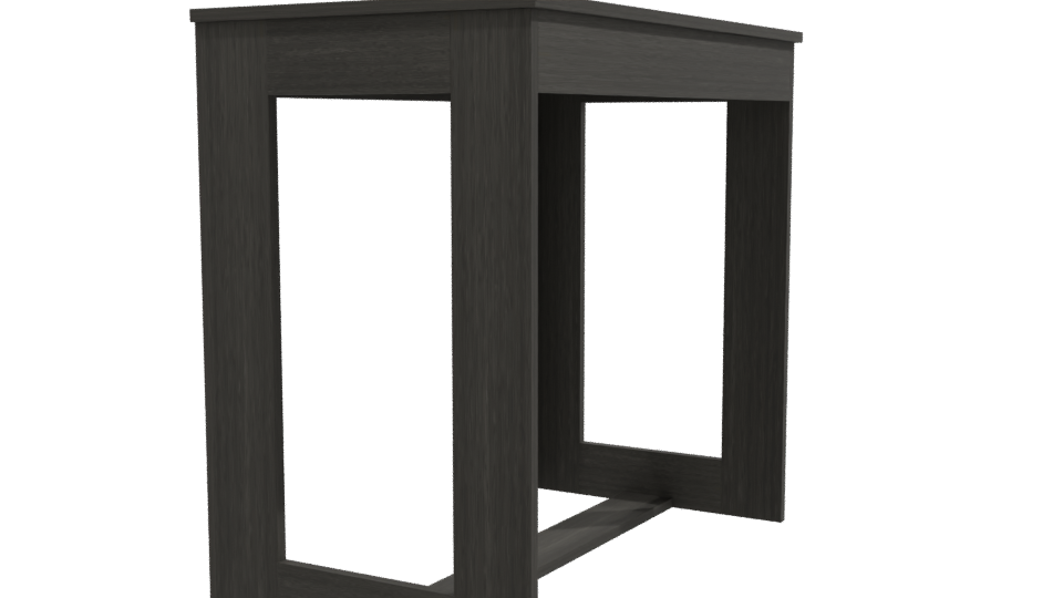 Sleek Modern Writing Desk 3D Model - Professional 3D Model Render 9