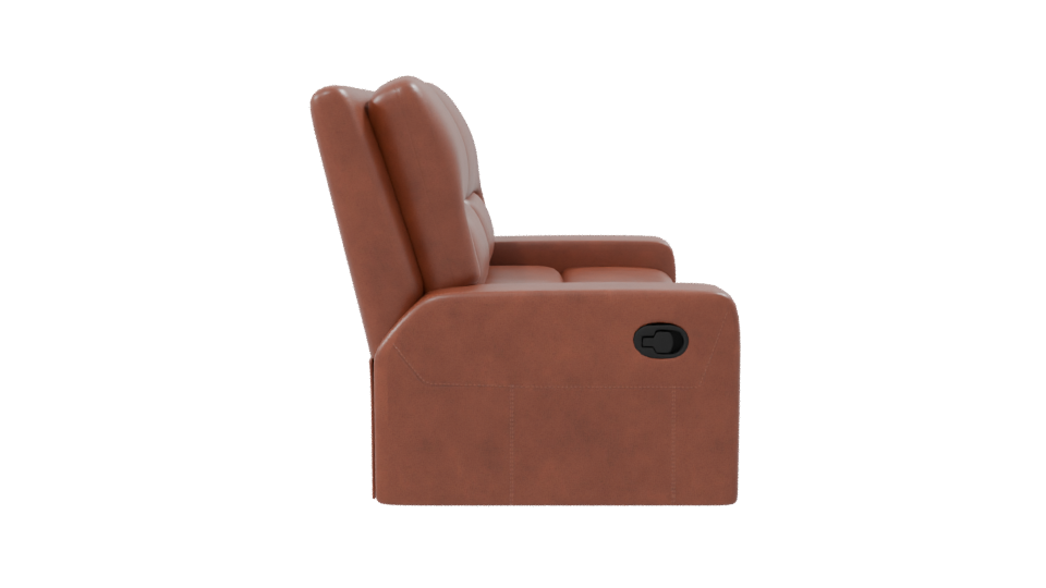 Reclining Love Seat 3D Model - Professional 3D Model Render 8