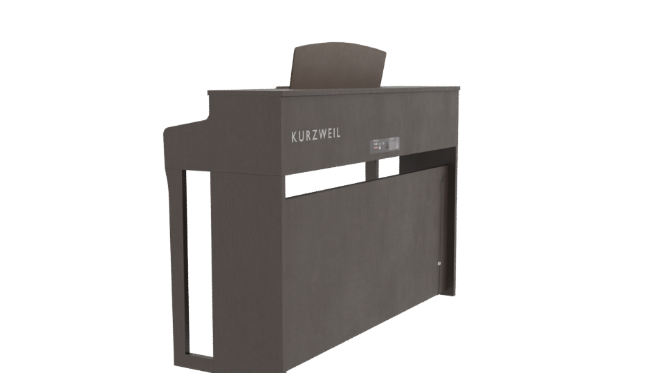 Stylish Digital Piano Model - Professional 3D Model Render 3