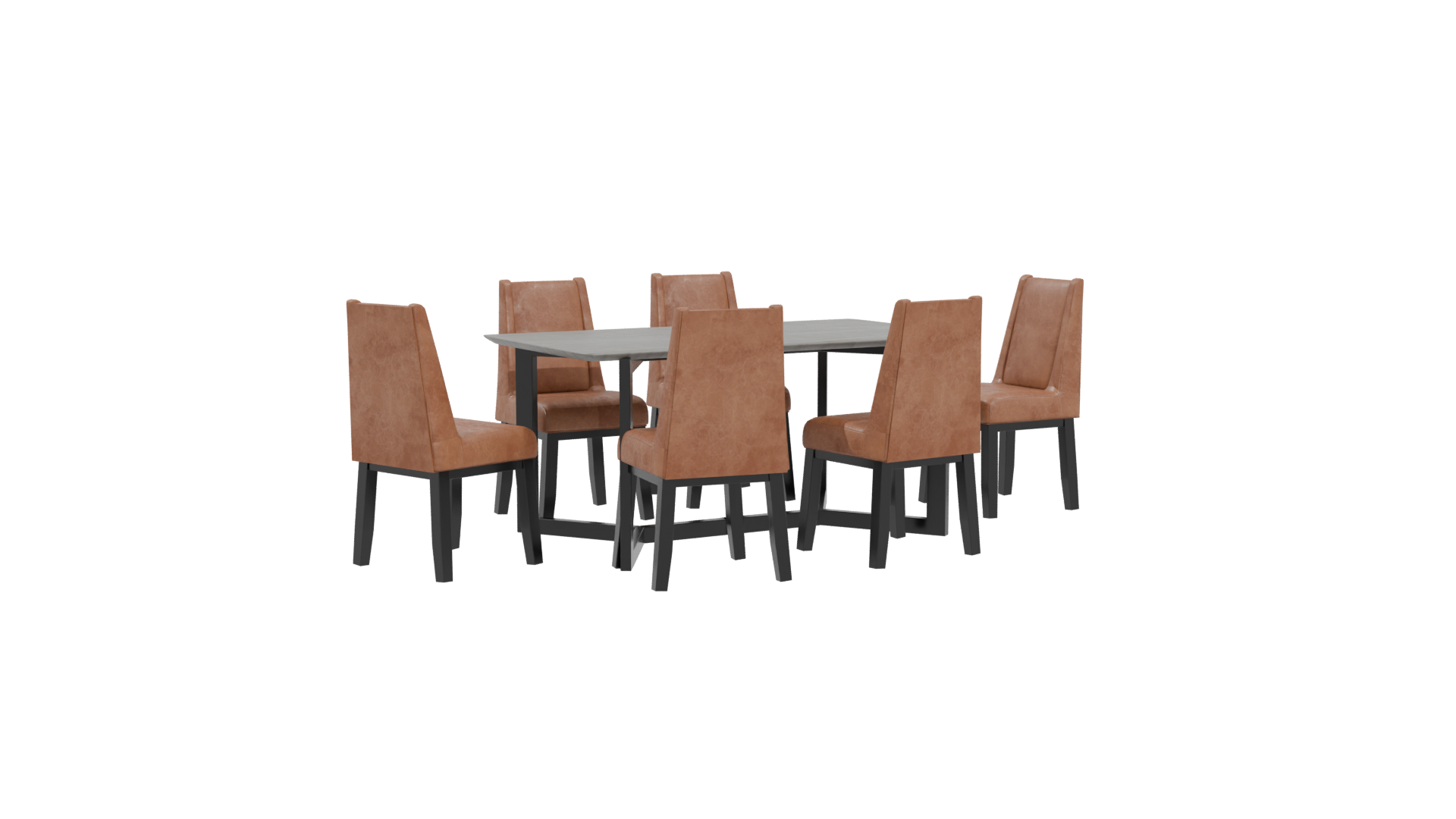 Stylish Dining Table Set 3D - Professional 3D Model Render 13