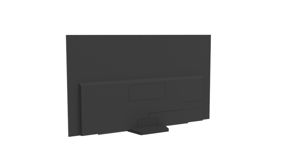 Sleek Minimalist Television Model - Professional 3D Model Render 4