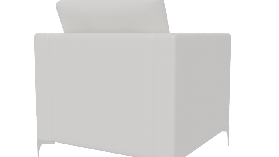 Sleek Modern Armchair 3D Model - Professional 3D Model Render 6