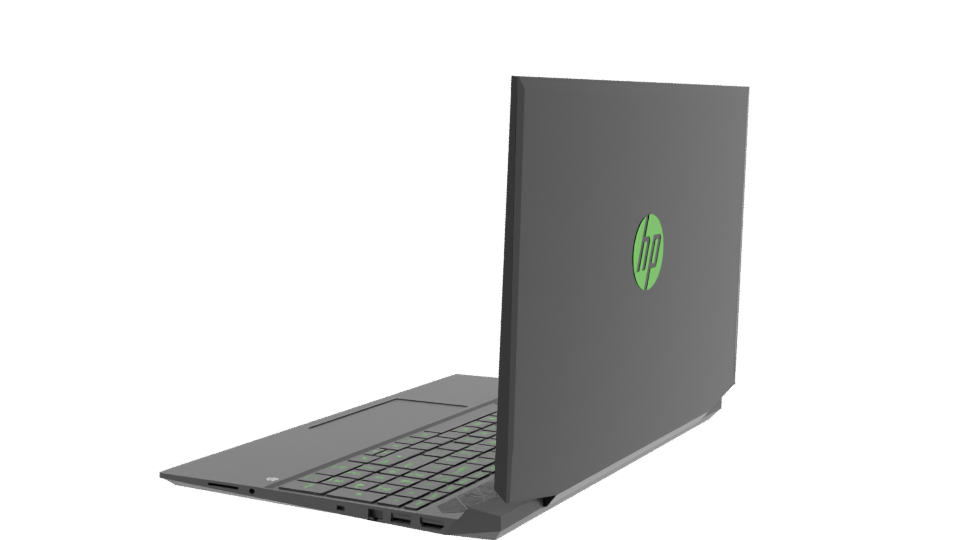Sleek Gaming Laptop 3D Model - Professional 3D Model Render 3