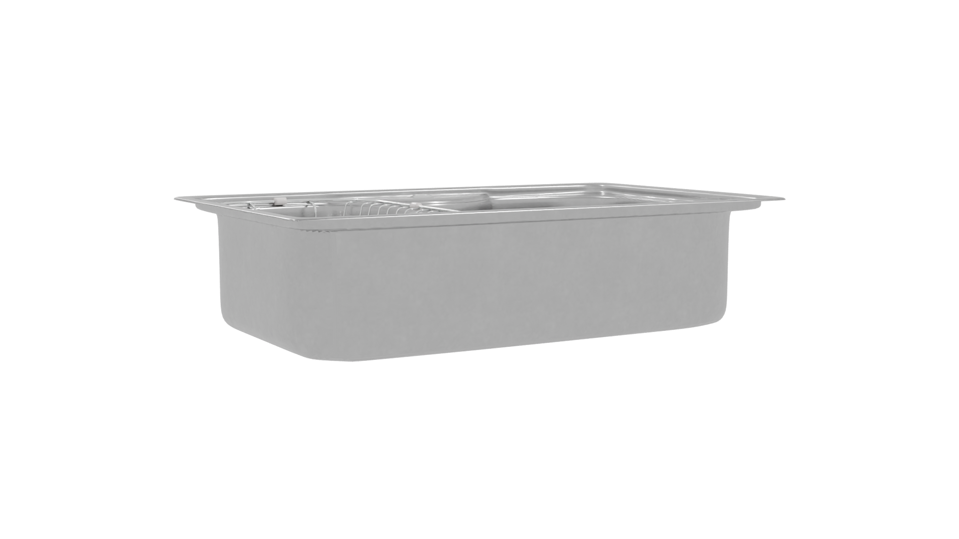 Stainless Steel Kitchen Sink Model - Professional 3D Model Render 19