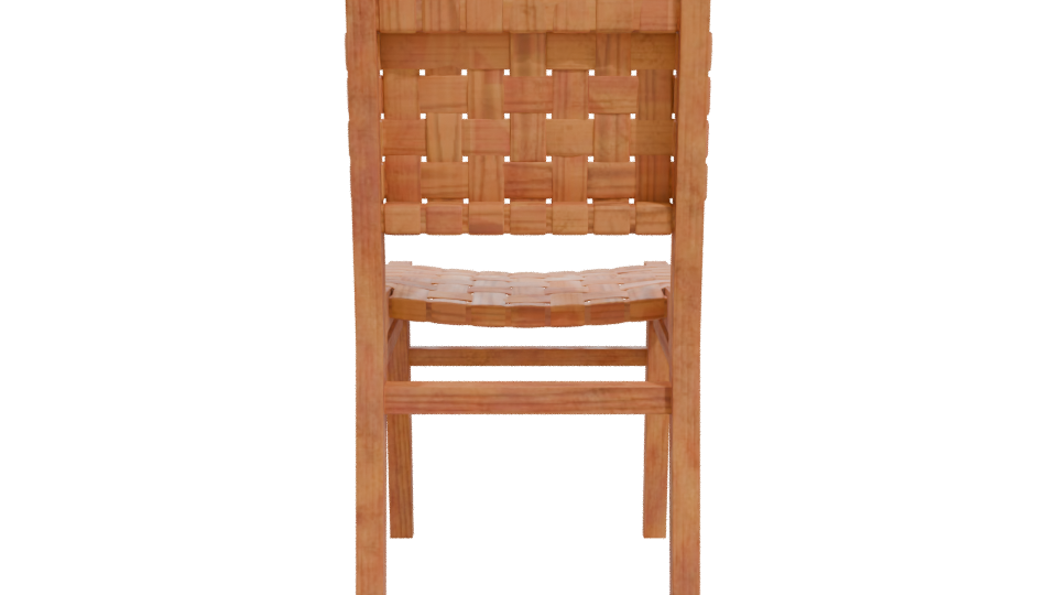 Stylish Wooden Dining Chair 3D - Professional 3D Model Render 11