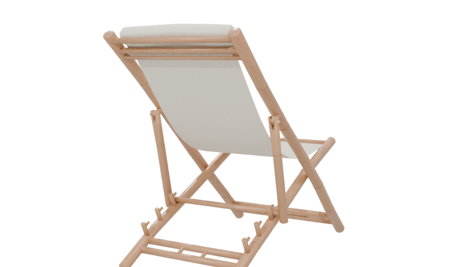 Stylish Outdoor Lounger 3D Model - Professional 3D Model Render 6