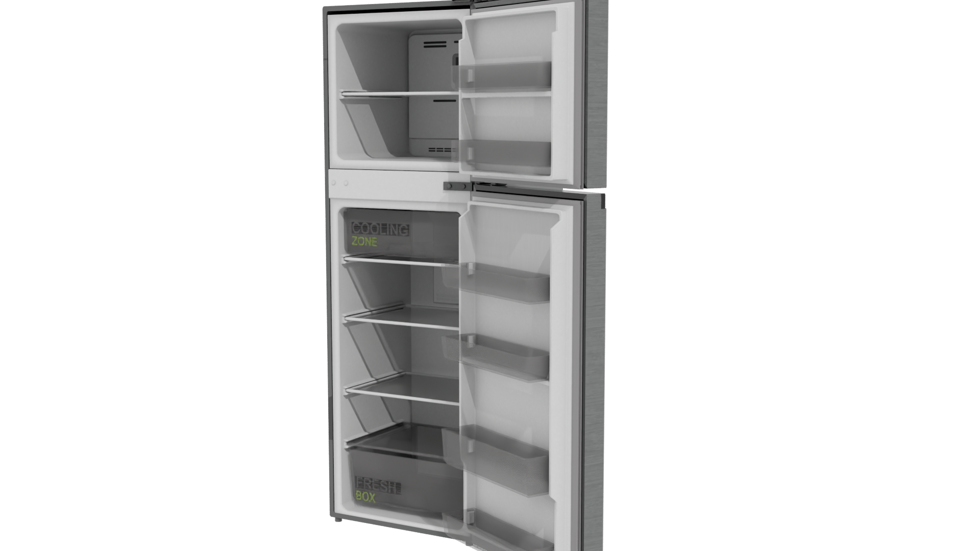 Elegant White Refrigerator 3D Model - Professional 3D Model Render 12