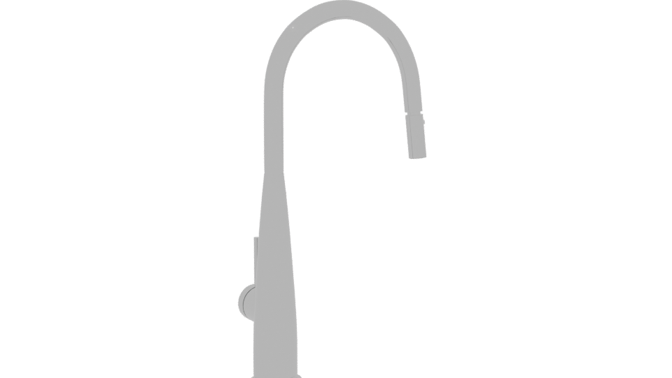 Sleek Modern Kitchen Faucet Model - Professional 3D Model Render 7