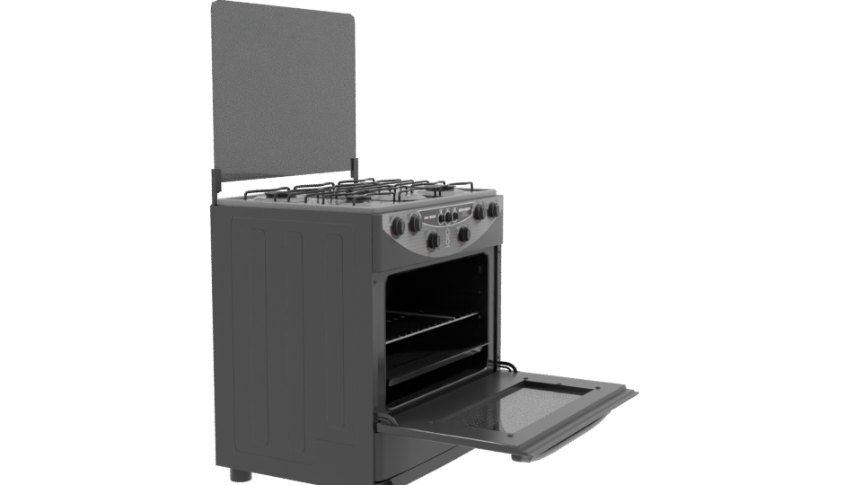 Stylish Gas Range Appliance 3D - Professional 3D Model Render 9