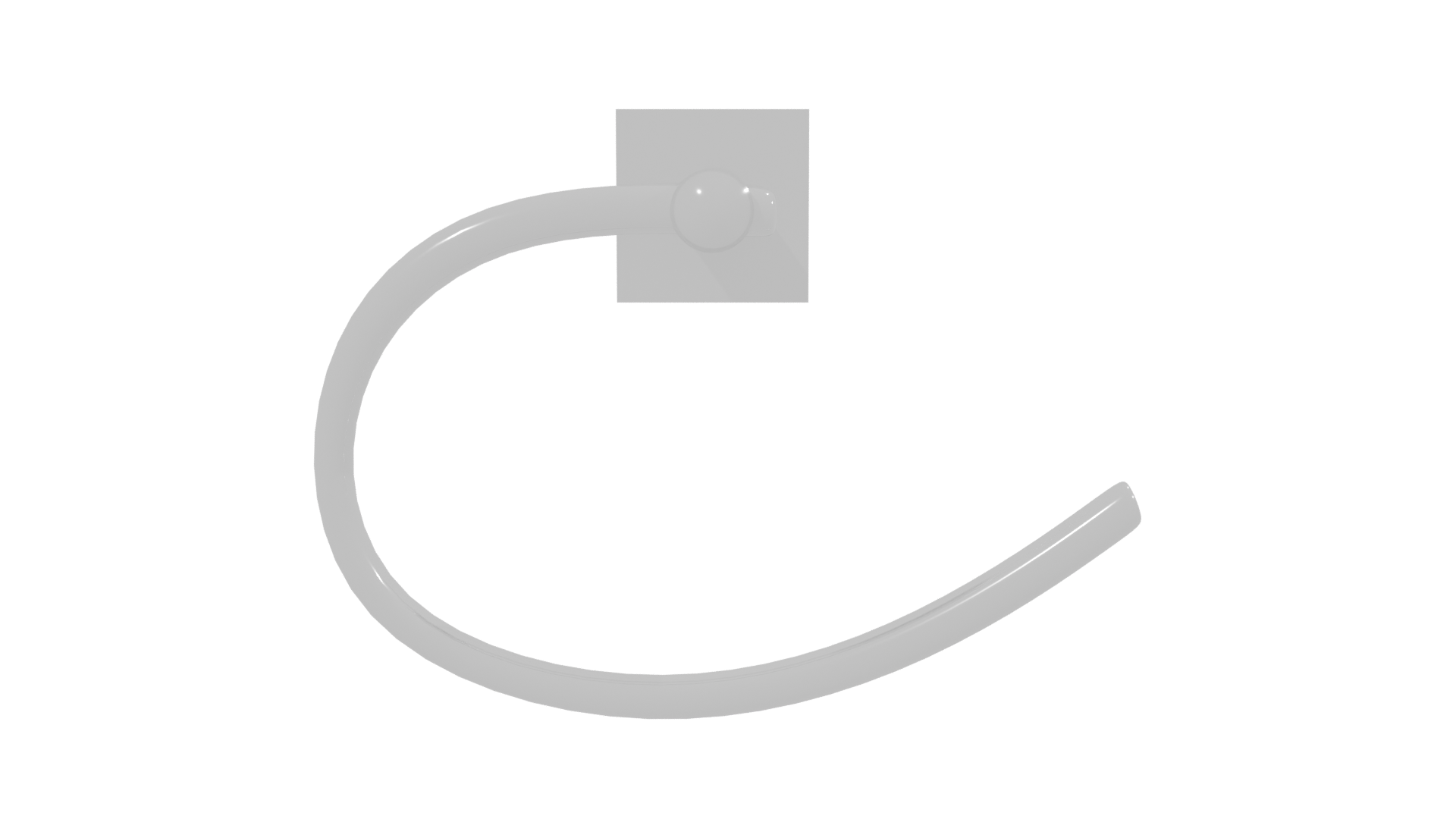 Modern Door Handle 3D Model - Professional 3D Model Render 2