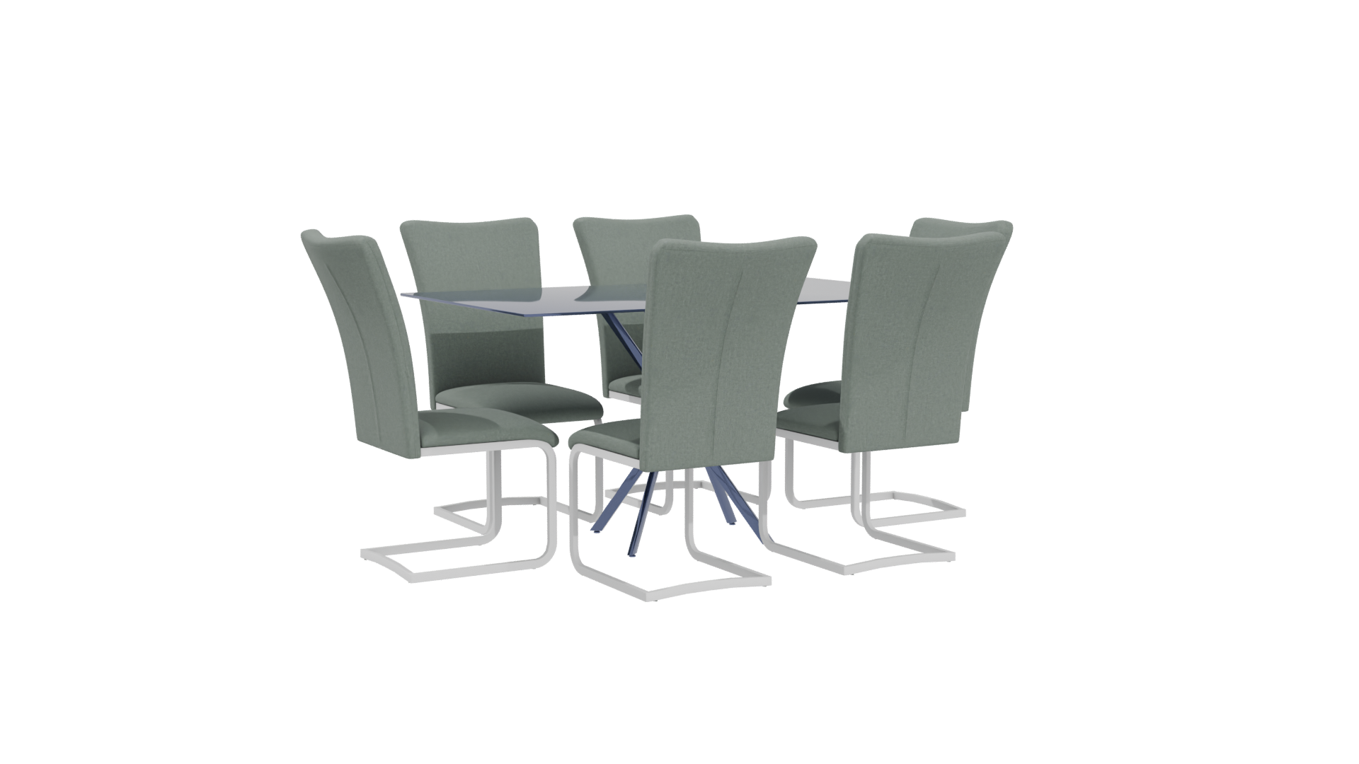 Rectangular Dining Table 3D Model - Professional 3D Model Render 4