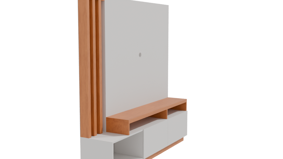 Stylish Modern TV Unit 3D - Professional 3D Model Render 9