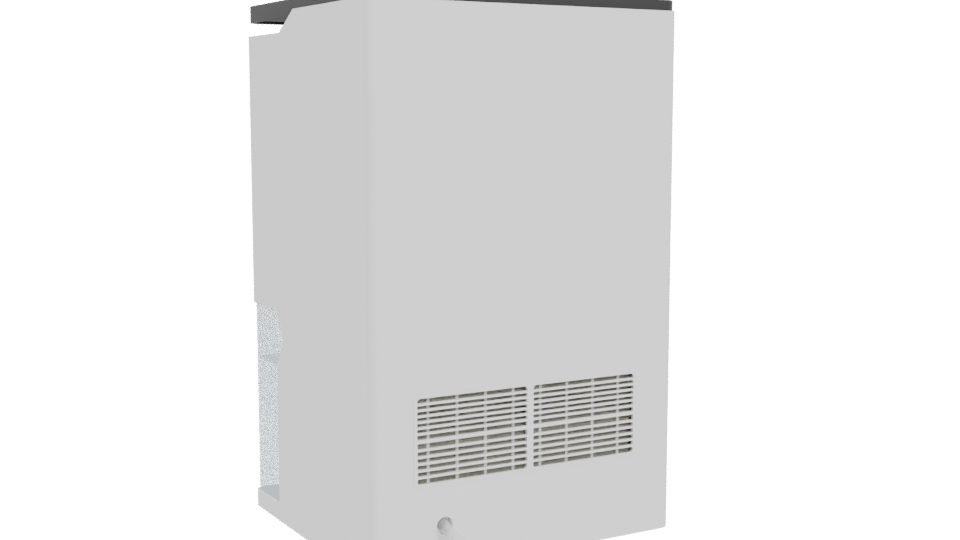 Minimalist Trash Bin 3D Model - Professional 3D Model Render 4