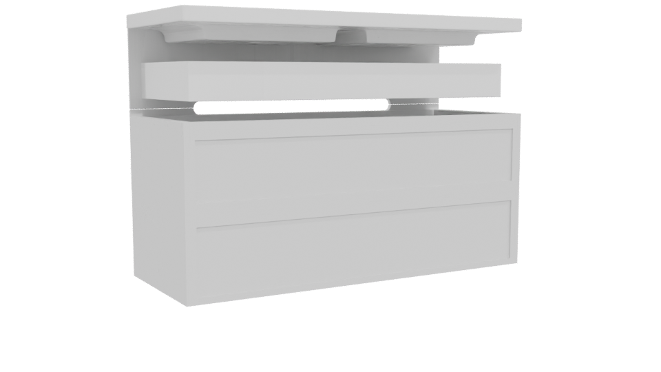 Elegant Modern Bathtub 3D Model - Professional 3D Model Render 4