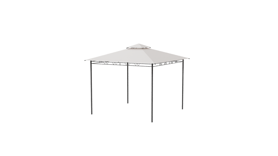 Stylish Outdoor Gazebo Model - Professional 3D Model Render 6