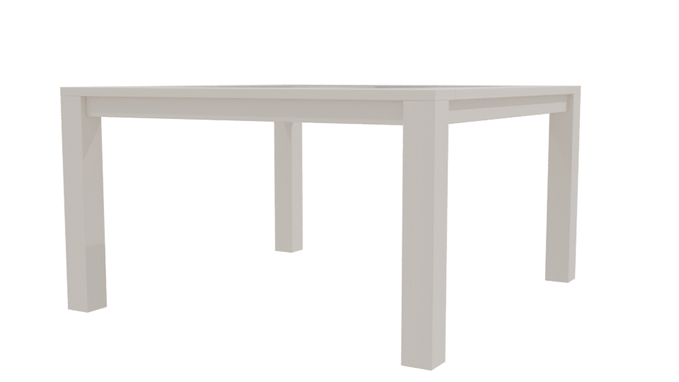 Modern Square Dining Table 3D - Professional 3D Model Render 9